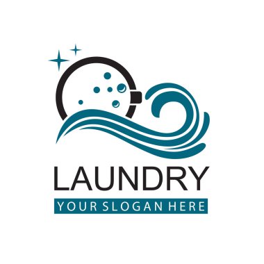 Çamaşır ikonu, çamaşır makinesi ve baloncuklu çamaşır yıkama tasarımı beyaz arkaplanda izole edilmiş.