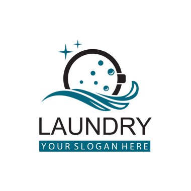 Çamaşır ikonu, çamaşır makinesi ve baloncuklu çamaşır yıkama tasarımı beyaz arkaplanda izole edilmiş.