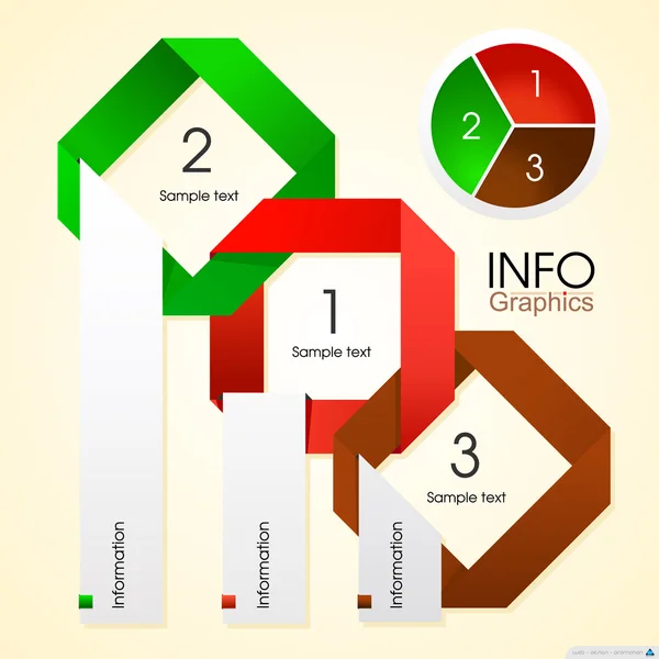 Infographics en icoontje voor website — Stockvector