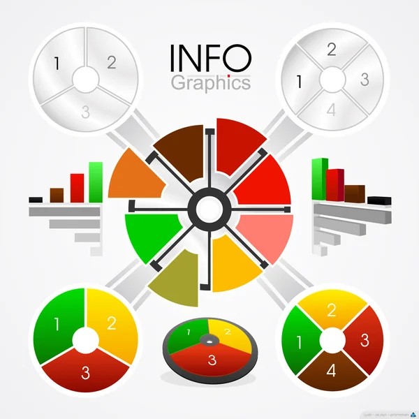 Infographics ve simgeleri Web sitesi için