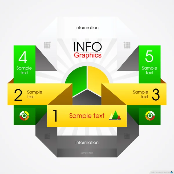 Infographics ve simgeleri Web sitesi için