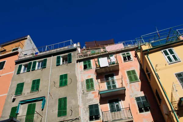 Cinque Terre barevné domy — Stock fotografie