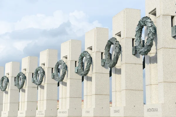 第二次世界大战纪念碑在华盛顿特区 — 图库照片