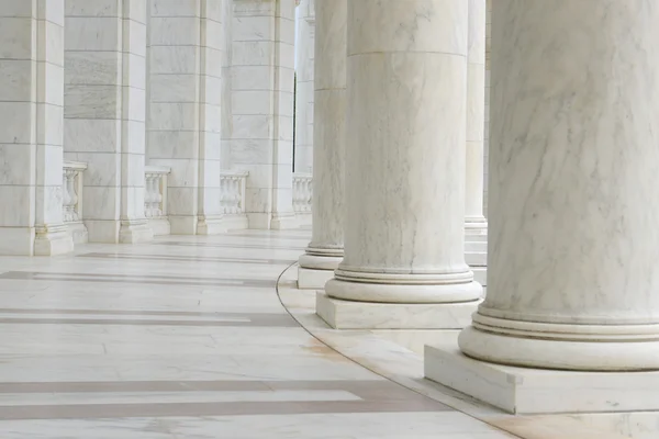 Pillars in a Hallway — Stock Photo, Image