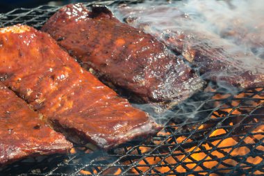 BBQ ribs on the Grill clipart