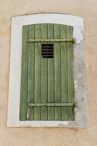 Green Wooden Window — Stock Photo, Image
