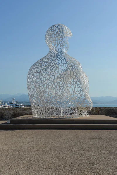 Nomade skulptur antibes Frankrike — Stockfoto