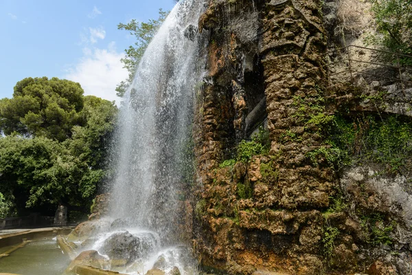 Castle Hill Waterfall in Nice France — Stock Photo, Image