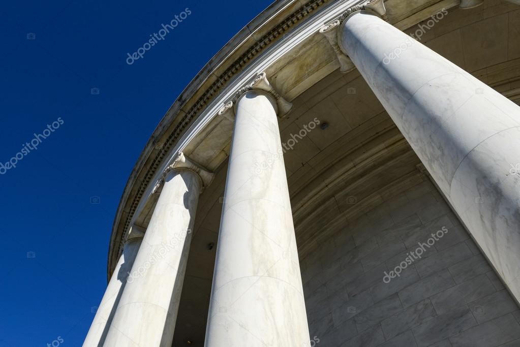 Pillars with a Blue Sky Background