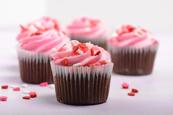 Rosa muffins — Stockfoto