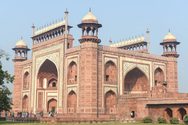 Entrada no Taj Mahal — Fotografia de Stock