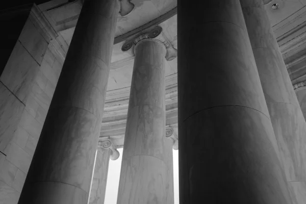 Stone Pillars in Black and White — Stock Photo, Image