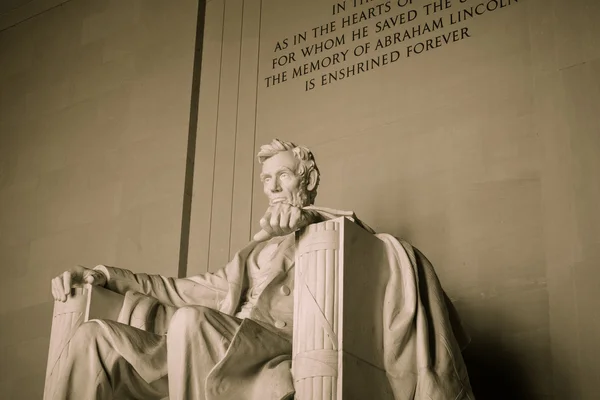 Lincoln memorial em Washington DC — Fotografia de Stock