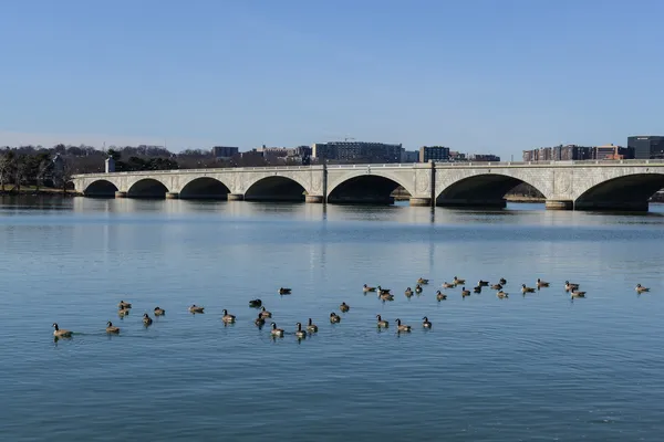 Memorial Bridge in Washington Dc — Stockfoto