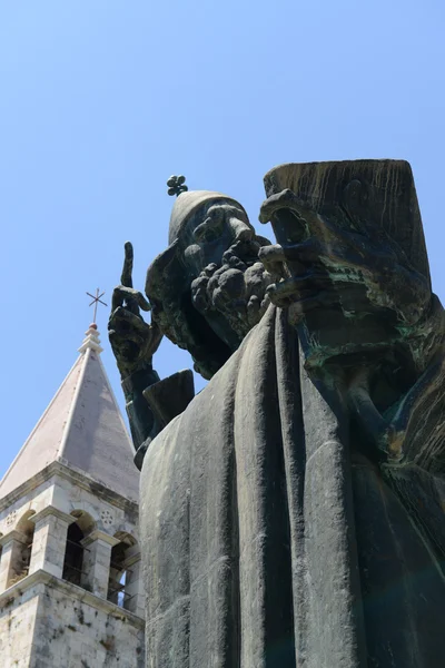 Statue des Gregorius von Nin im gespaltenen Kroatien — Stockfoto