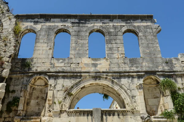 Ερείπια παλάτι Διοκλητιανού στο split Κροατίας — Φωτογραφία Αρχείου