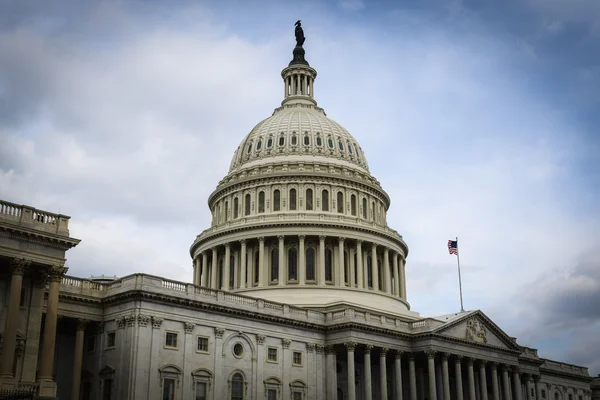 Capitol Hill Building στην Ουάσιγκτον — Φωτογραφία Αρχείου