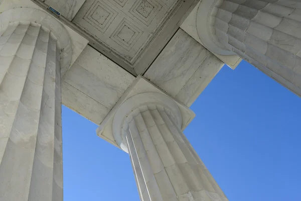 Lincoln memorial pijlers in washington dc — Stockfoto