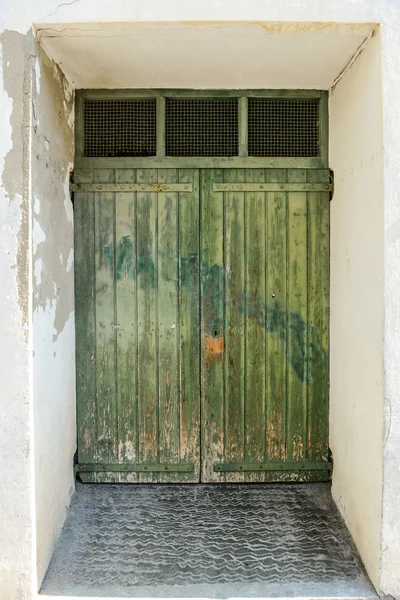 Old Green Door — Stock Photo, Image