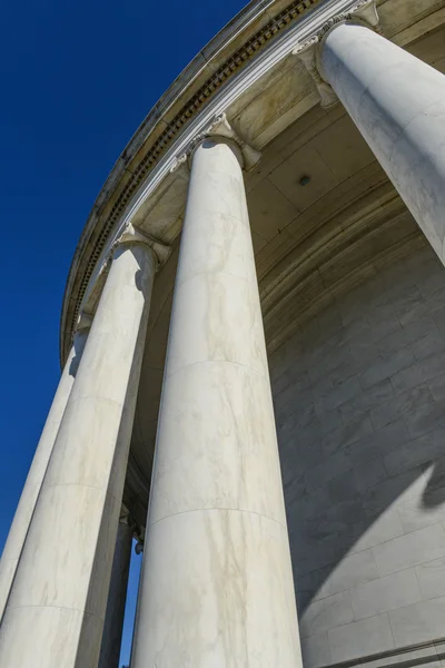 Pilíře na jefferson památník ve Washingtonu dc — Stock fotografie