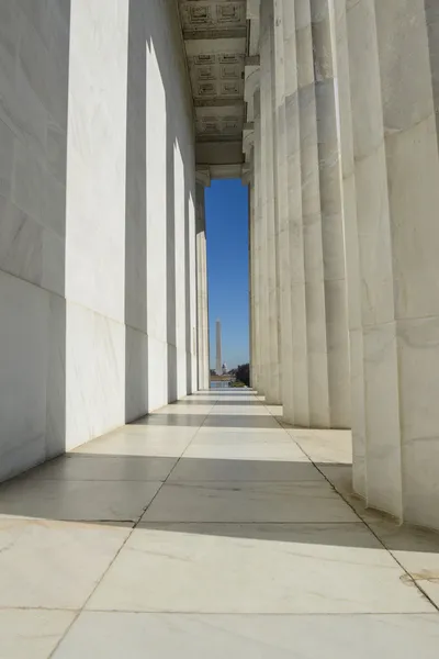 Monumento a Washington e Capitólio — Fotografia de Stock