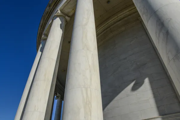 Pilares no Jefferson Memorial em Washington DC — Fotografia de Stock