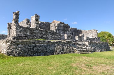 Tulum Meksika 'da Maya harabeleri