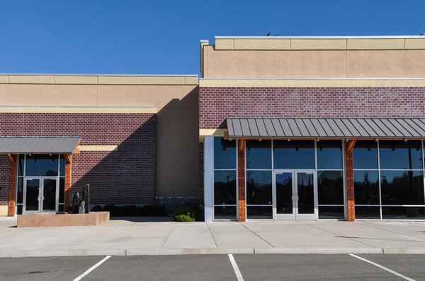 New Shopping Center made of Brick Facade