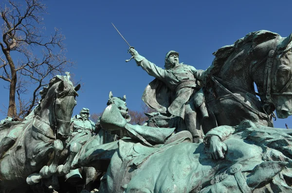 Statuen for borgerkrig - Stock-foto