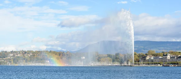 Jet d'eau fontein in Genève Zwitserland — Stockfoto
