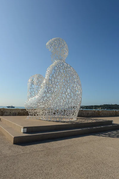 Nomade skulptur antibes Frankrike — Stockfoto