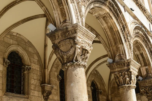 Gothic Stone Pillars in Croatia — Stock Photo, Image