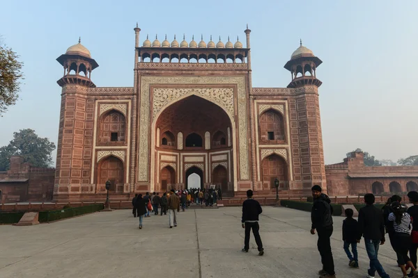 Entrance into the Taj Mahal — Stock Photo, Image
