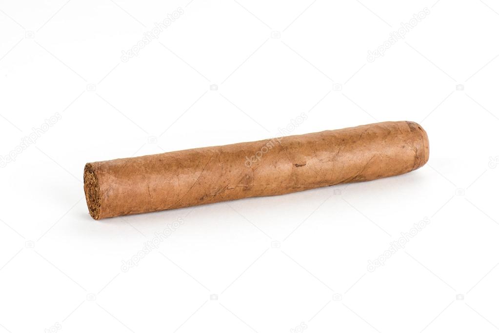 Cigar on White Background