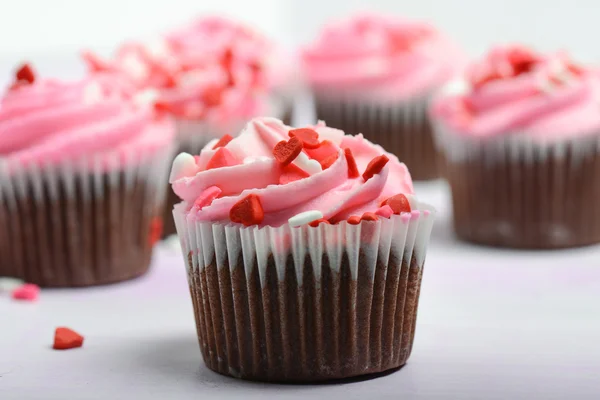 Rosa muffins — Stockfoto