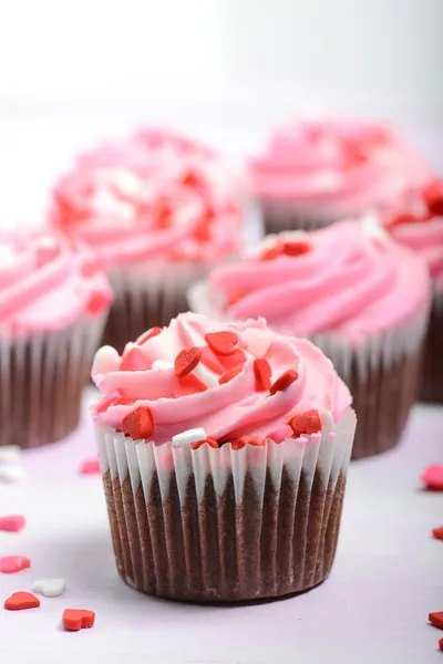 Rosa Cupcakes — Stockfoto