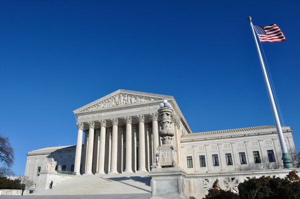 Supreme Court Building in Washington DC