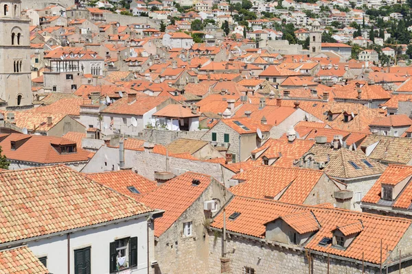 Dachy budynków w Dubrownik Chorwacja — Zdjęcie stockowe