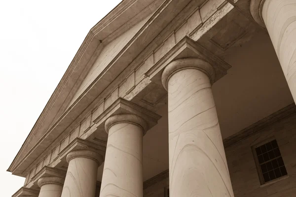Stone Pillars on White Background — Stock Photo, Image