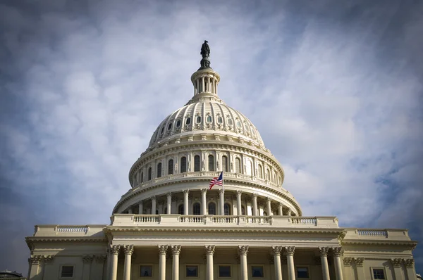 Capitol Hill Building στην Ουάσιγκτον — Φωτογραφία Αρχείου