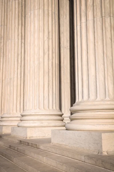 Pillars of Law and Information at the United States Supreme Cour — Stock Photo, Image