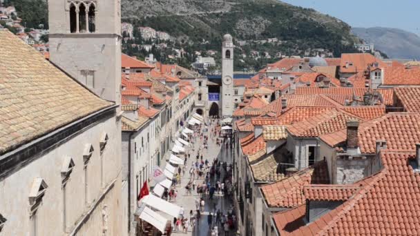 Porto de Dubrovnik, Croácia — Vídeo de Stock
