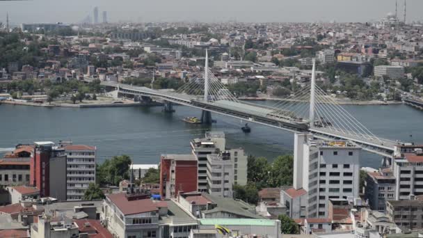 Výhled na město Istanbul — Stock video