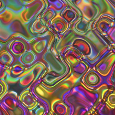 Benzersiz soyut tasarım, fraktal geometri