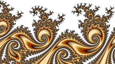 Benzersiz soyut tasarım, fraktal geometri