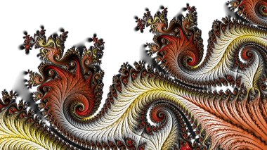 Benzersiz soyut tasarım, fraktal geometri