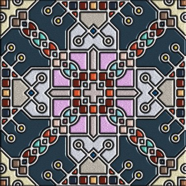 soyut sanat, mozaik desen, simetrik ve geometrik şekiller