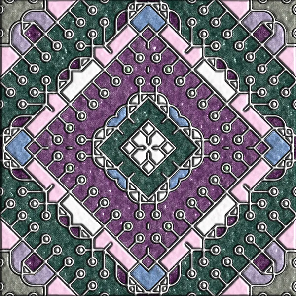 soyut sanat, mozaik desen, simetrik ve geometrik şekiller