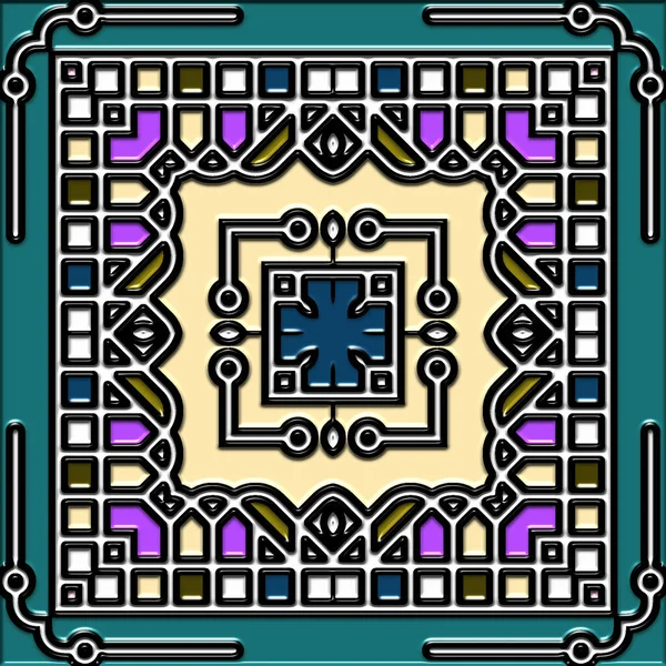 soyut sanat, mozaik desen, simetrik ve geometrik şekiller