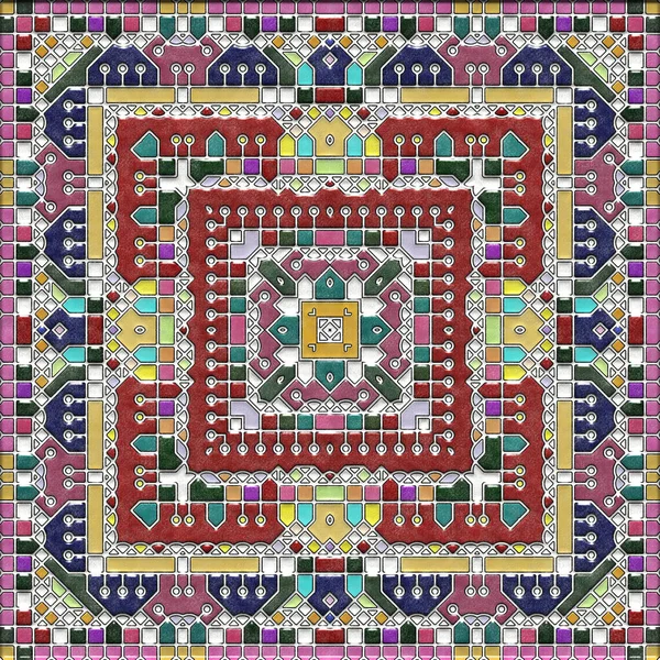 soyut sanat, mozaik desen, simetrik ve geometrik şekiller